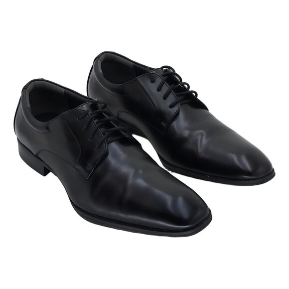 Alfani Men\'s Andrew Plain Toe Derby Dress Shoes Black 11.5
